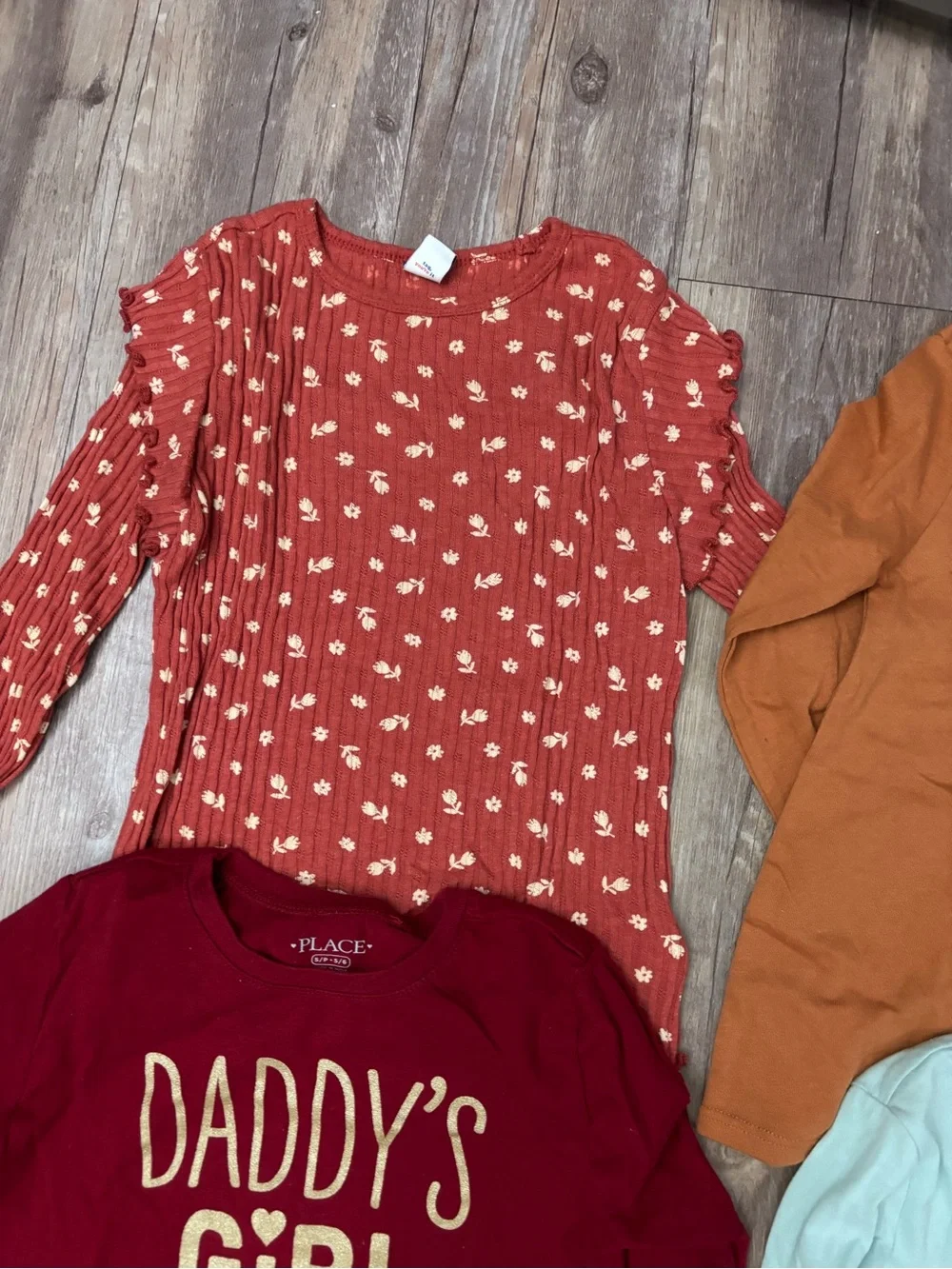 Bundle of 4  long sleeve girls shirts size 5